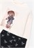 Mayoral Kız Çocuk Baskılı Sweatshirt Tayt Takım Siyah 4738