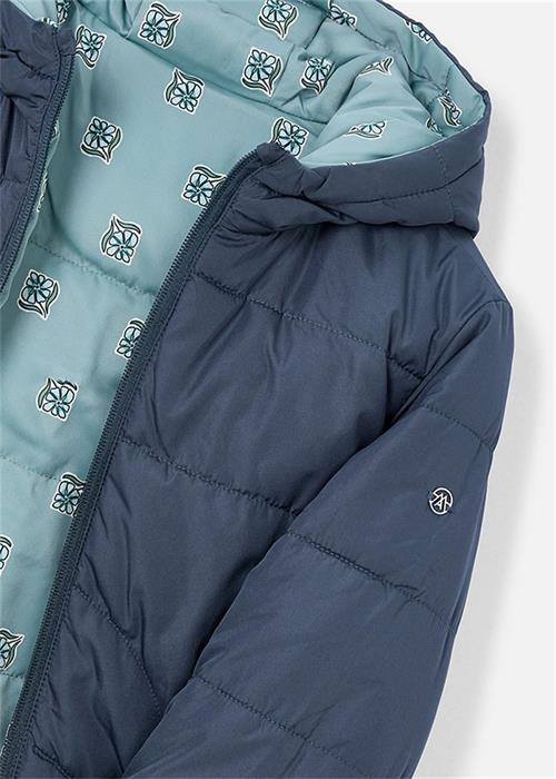 Mayoral Kız Çocuk Çift Taraflı Kapitone Mont Mavi 4444