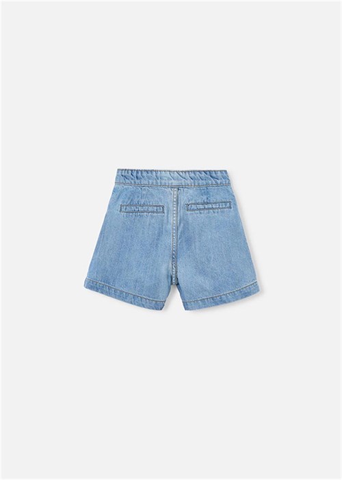 Mayoral Kız Çocuk Denim Bermuda Şort  Mavi 3224