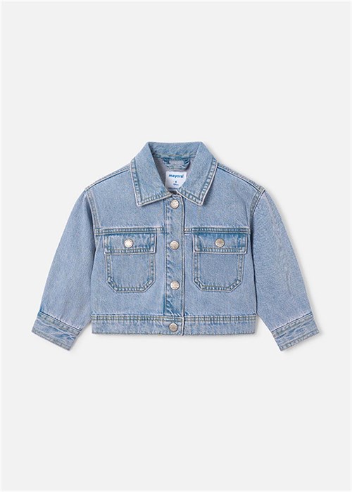 Mayoral Kız Çocuk Denim Ceket Açık Mavi 3454