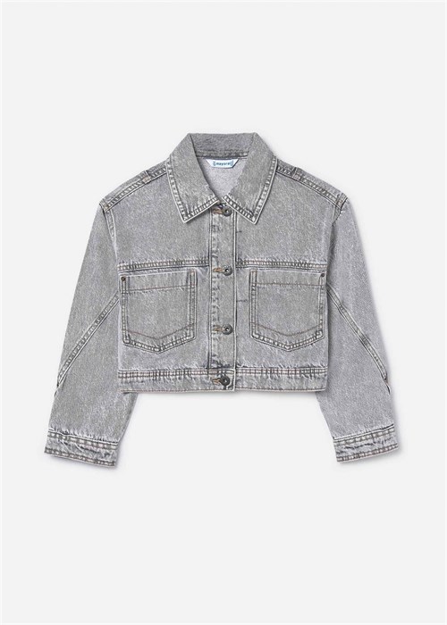 Mayoral Kız Çocuk Denim Ceket Gri 6406
