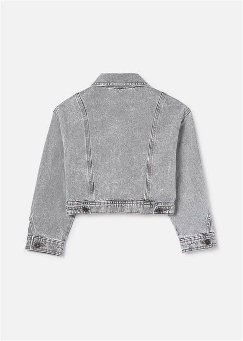 Mayoral Kız Çocuk Denim Ceket Gri 6406