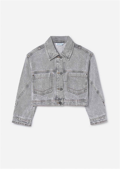 Mayoral Kız Çocuk Denim Ceket Gri 6406