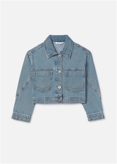 Mayoral Kız Çocuk Denim Ceket Mavi 6406