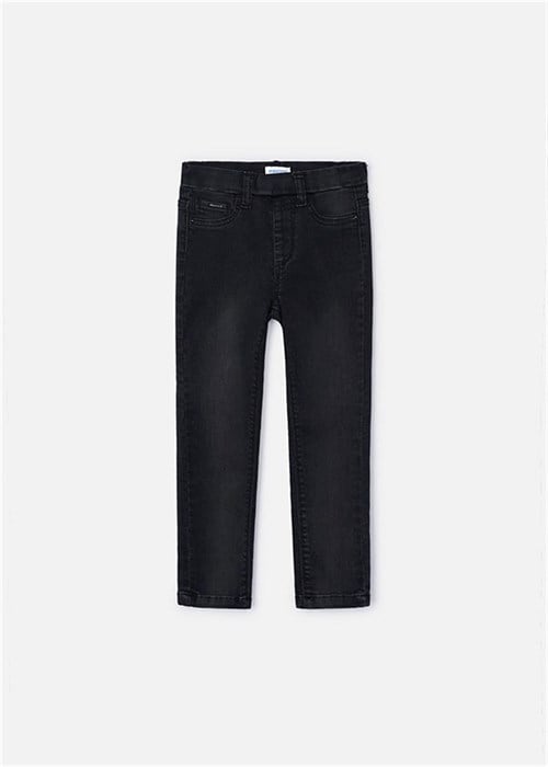 Mayoral Kız Çocuk Denim Kapalı Pantolon Siyah 577