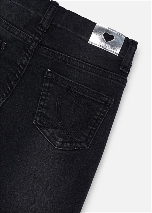 Mayoral Kız Çocuk Denim Kapalı Pantolon Siyah 577