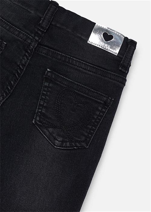 Mayoral Kız Çocuk Denim Kapalı Pantolon Siyah 577