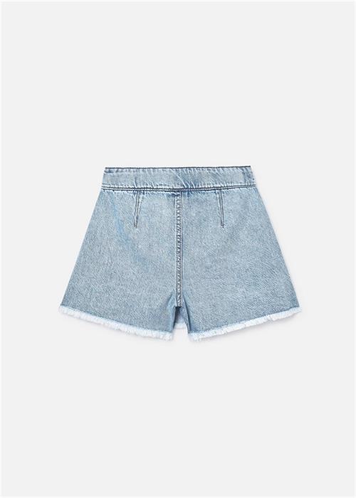Mayoral Kız Çocuk Denim Şort Etek Açık Mavi 6903