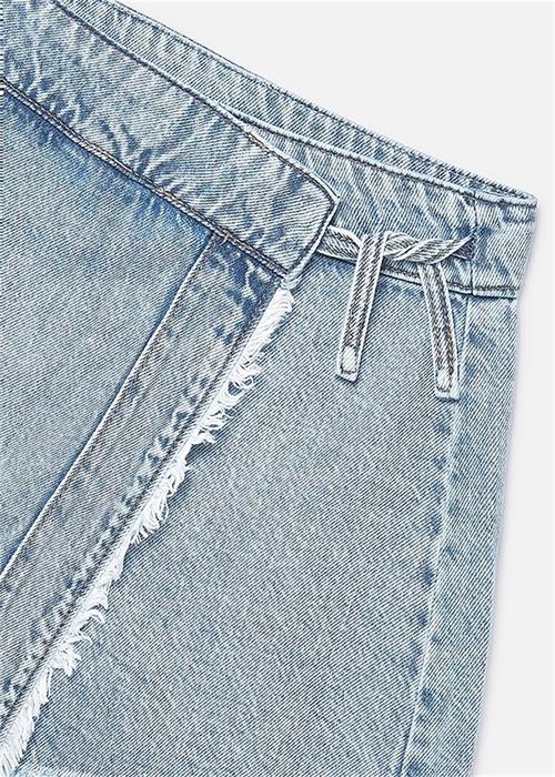 Mayoral Kız Çocuk Denim Şort Etek Açık Mavi 6903