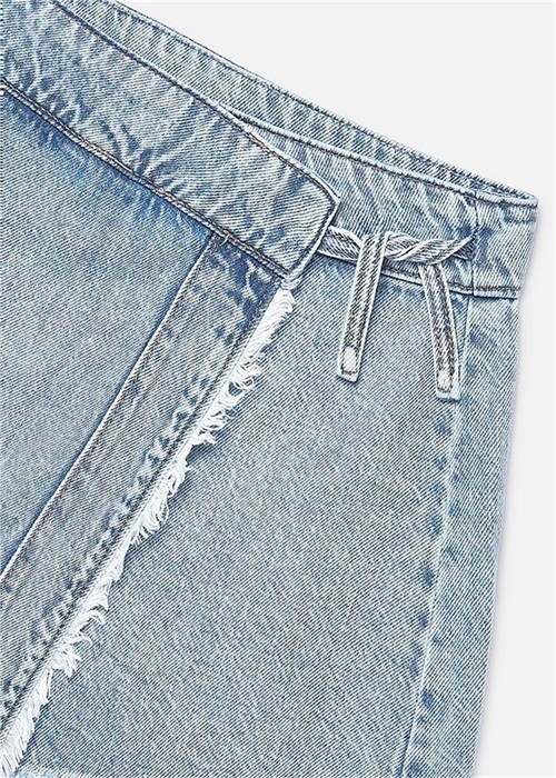 Mayoral Kız Çocuk Denim Şort Etek Açık Mavi 6903