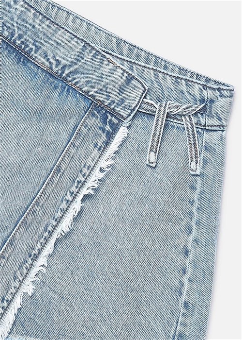 Mayoral Kız Çocuk Denim Şort Etek Açık Mavi 6903