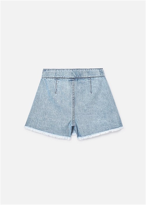 Mayoral Kız Çocuk Denim Şort Etek Açık Mavi 6903
