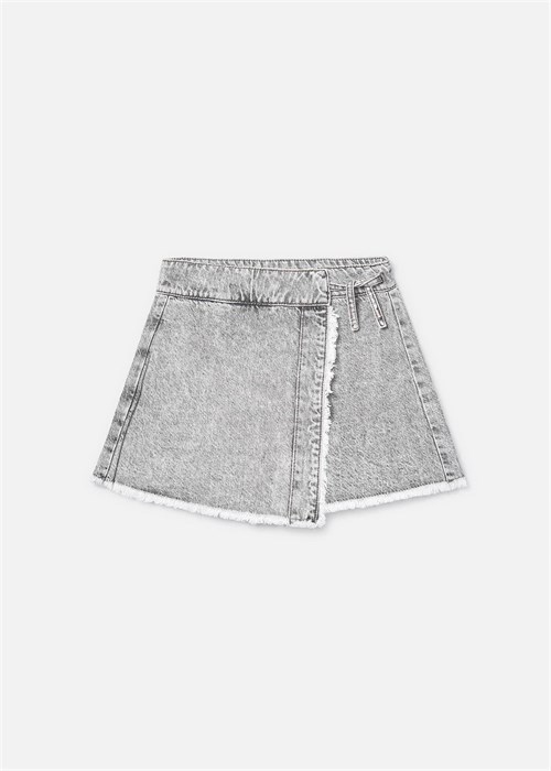 Mayoral Kız Çocuk Denim Şort Etek Gri 6903