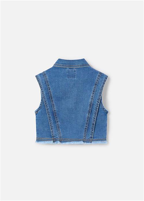 Mayoral Kız Çocuk Denim Yelek Mavi 3364
