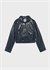 Mayoral Kız Çocuk Düğmeli Deri Ceket Lacivert 7435