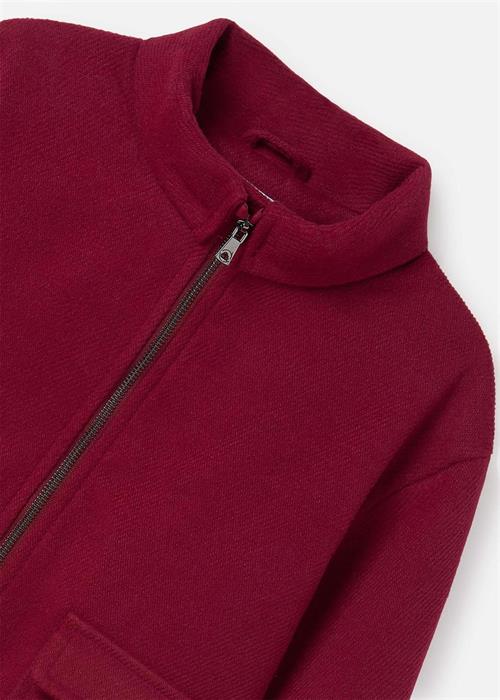 Mayoral Kız Çocuk Fermuarlı Kaban Bordo 7477