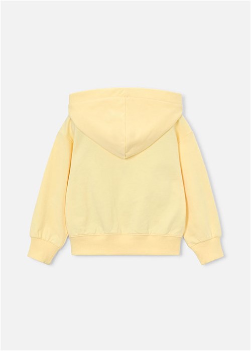 Mayoral Kız Çocuk Fermuarlı Kapüşonlu Sweatshirt Sarı 3457