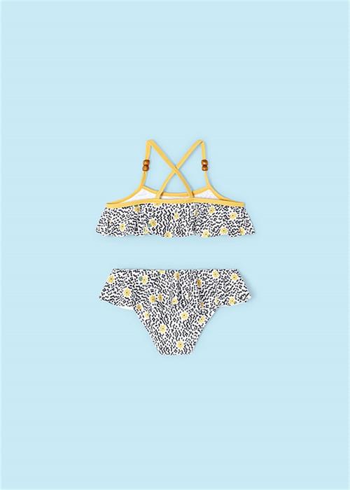 Mayoral Kız Çocuk Fırfırlı Bikini Takım Siyah Sarı 3712