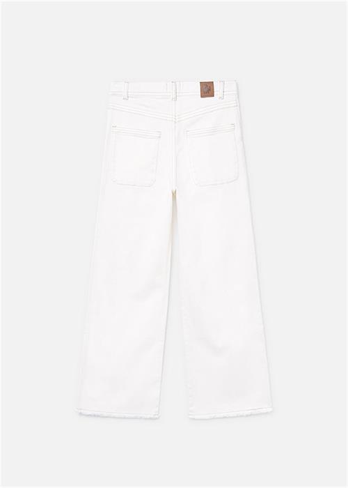 Mayoral Kız Çocuk Gabardin Pantolon Beyaz 6549