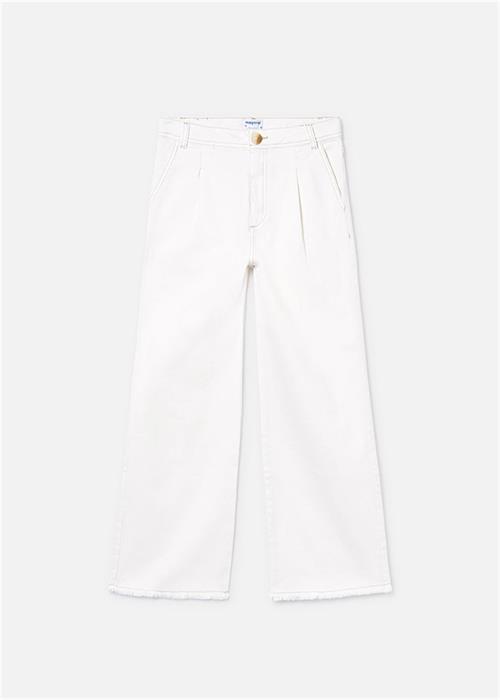 Mayoral Kız Çocuk Gabardin Pantolon Beyaz 6549