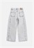 Mayoral Kız Çocuk Geniş Paça Denim Pantolon Gri 6552