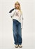 Mayoral Kız Çocuk Geniş Paça Denim Pantolon Mavi 7503