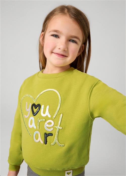 Mayoral Kız Çocuk İşlemeli Bluz Yeşil 4479