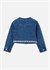 Mayoral Kız Çocuk İşlemeli Denim Ceket Mavi 3453