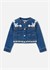 Mayoral Kız Çocuk İşlemeli Denim Ceket Mavi 3453