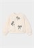 Mayoral Kız Çocuk İşlemeli Sweatshirt Krem 4405