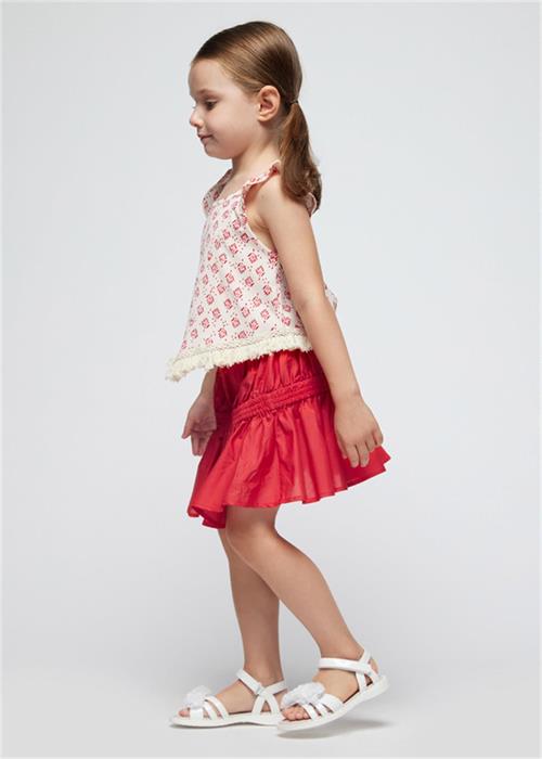 Mayoral Kız Çocuk Jakarlı Tişört Bej 3095