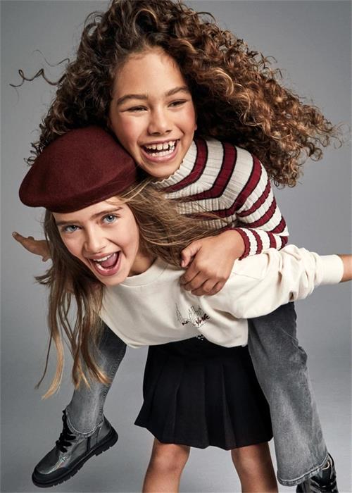 Mayoral Kız Çocuk Kabarık Kollu Sweatshirt Krem 7470