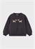 Mayoral Kız Çocuk Kabartmalı Sweatshirt Siyah 4407