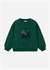 Mayoral Kız Çocuk Kabartmalı Sweatshirt Zümrüt Yeşili 4407