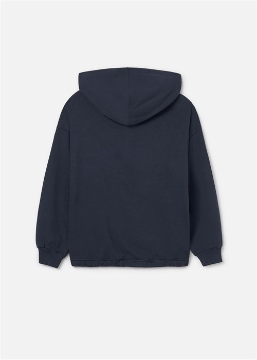 Mayoral Kız Çocuk Kapüşonlu Sweatshirt Petrol 7425
