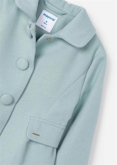 Mayoral Kız Çocuk Kaşe Kaban Turkuaz 4484