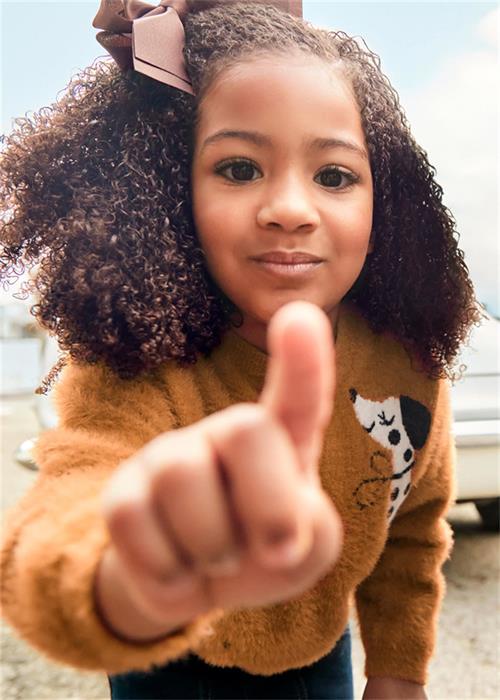 Mayoral Kız Çocuk Kazak Kahverengi 4356