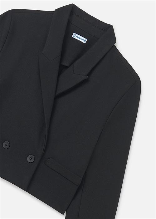 Mayoral Kız Çocuk Kısa Blazer Ceket Siyah 7427