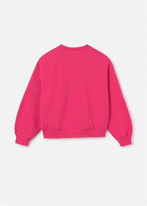 Mayoral Kız Çocuk Metalik Desenli Sweatshirt Pembe 6402
