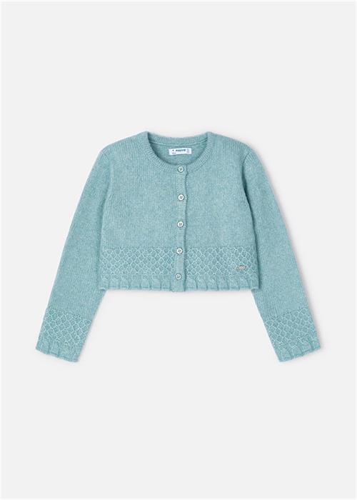 Mayoral Kız Çocuk Örme Hırka Yeşil 4361