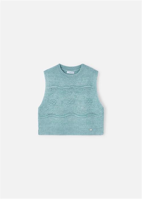 Mayoral Kız Çocuk Örme Yelek Mint Yeşil 4364