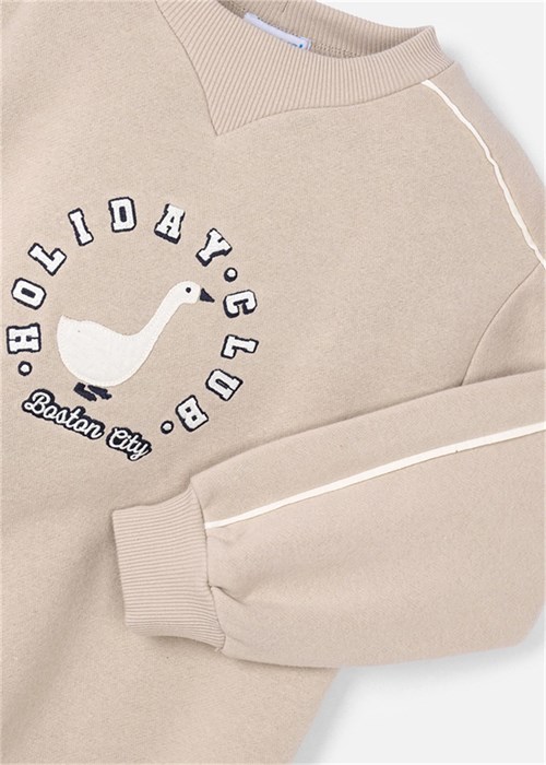 Mayoral Kız Çocuk Polar Peluş Elbise Bej 4931