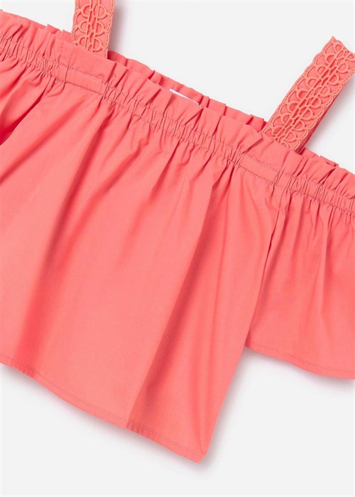 Mayoral Kız Çocuk Poplin Bluz Pembe 6101