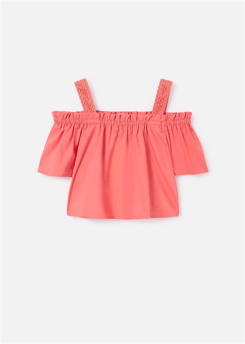 Mayoral Kız Çocuk Poplin Bluz Pembe 6101