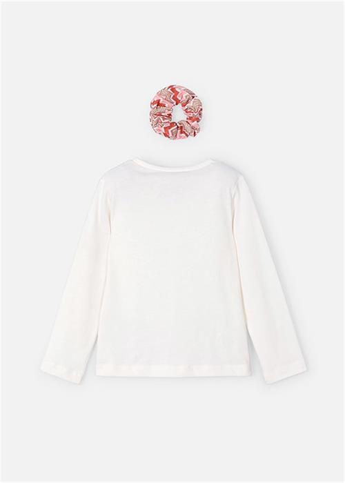 Mayoral Kız Çocuk Saç Tokalı Tişört Kemik 3016