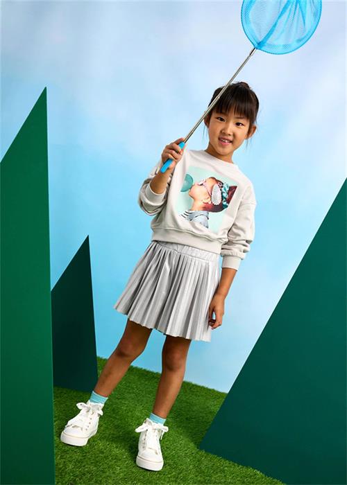 Mayoral Kız Çocuk Sweatshirt Gri 3401