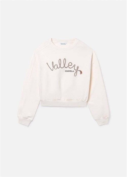 Mayoral Kız Çocuk Sweatshirt Krem 6401