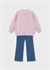 Mayoral Kız Çocuk Sweatshirt Tayt Takım Pudra 4732