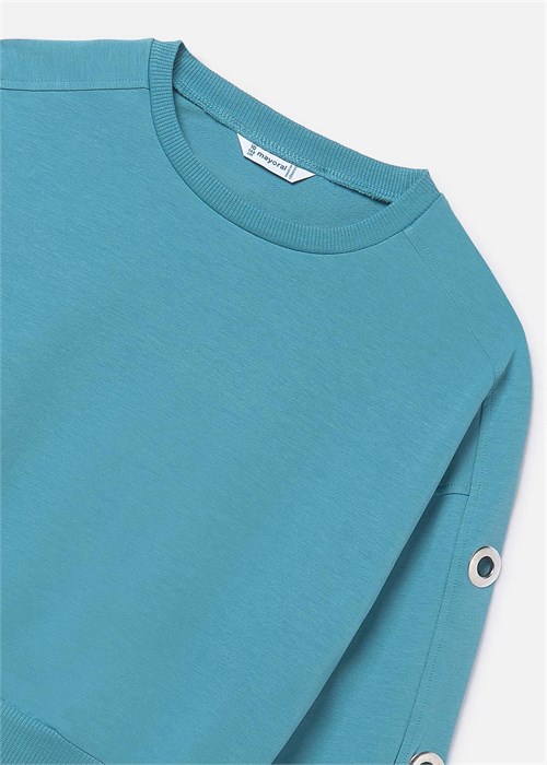 Mayoral Kız Çocuk Sweatshirt Turkuaz 6401