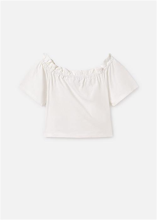 Mayoral Kız Çocuk Tişört Beyaz 6028